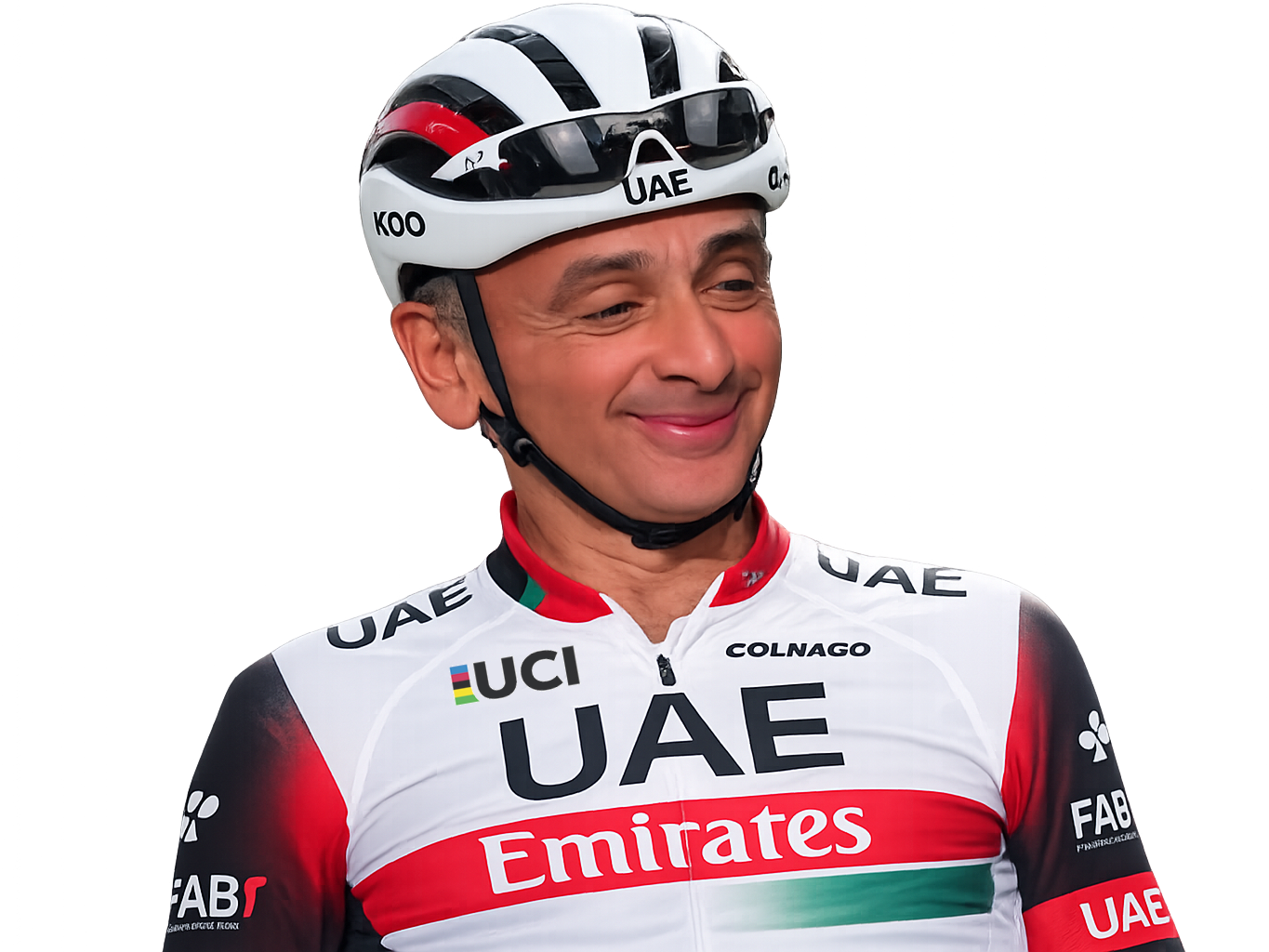 cycliste uae zemmour cyclisme sourire content eric