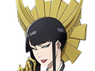 senjumaru-shutara-bleach-amaterasu-cheveux-noir-khol-broche-soleil-fic-bloop