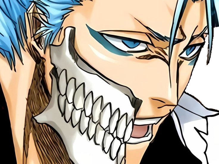 grimmjow jaegerjaquez bleach cheveux yeux bleu arrancar masque grimm jager fic bloop