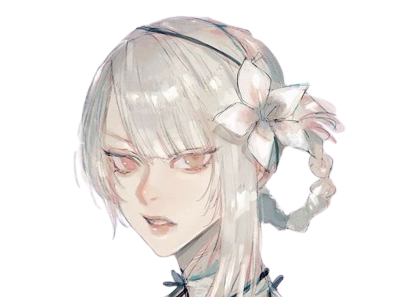 kaine nier replicant hdb cheveux blanc
