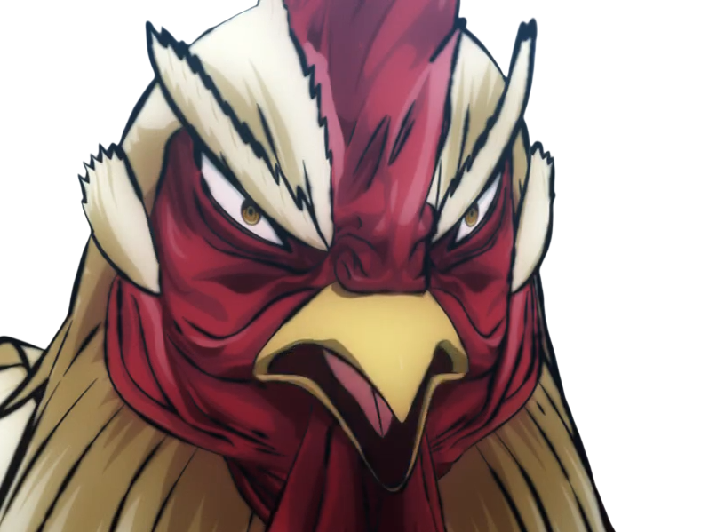 Sticker niwatori fighter rooster coq de baston keiji par Hapi_meal