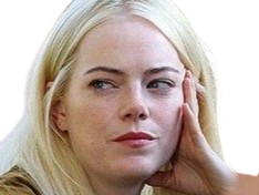 Sticker annie landsberg maniac serie emma emily jean stone actrice productrice americaine blonde femme lunettes cigarette par PubliusOvidius