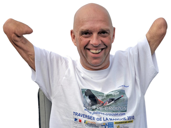 philippe croizon croison ampute main bras handicapes handicap handicape