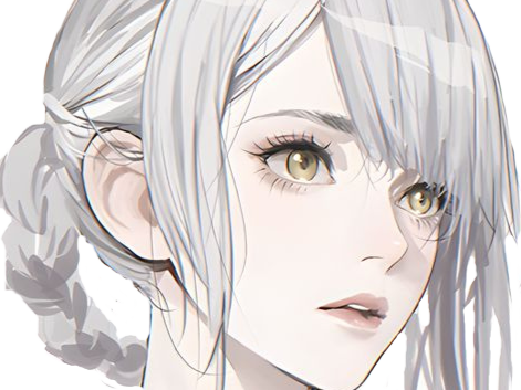 kaine nier replicant cheveux blanc yeux jaune coralie fic bloop