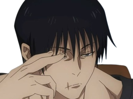 toji fushiguro jjk jujutsu kaisen jean du bellay cheveux noir cicatrice fic bloop
