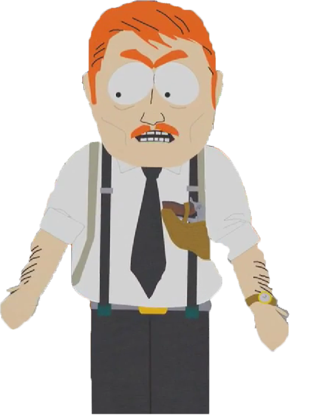 southpark south park harrison police roux institutrice folle bordel rage colere jalousie violeuse agresseuse pedo