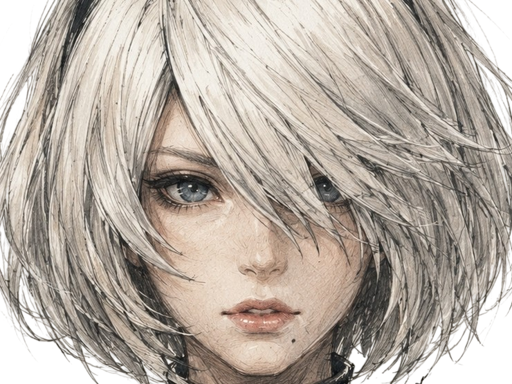 Sticker 2b nier automata par Hapi_meal