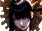 senjumaru-shutara-bleach-cheveux-noir-frange-khol-amaterasu-broche-soleil-fic-bloop