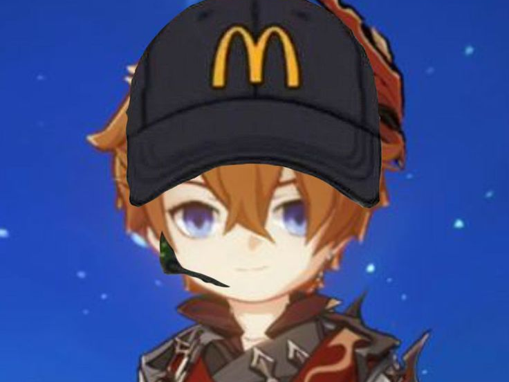 genshin impact tartaglia tarta childe fatui liyue mac donald mcdo