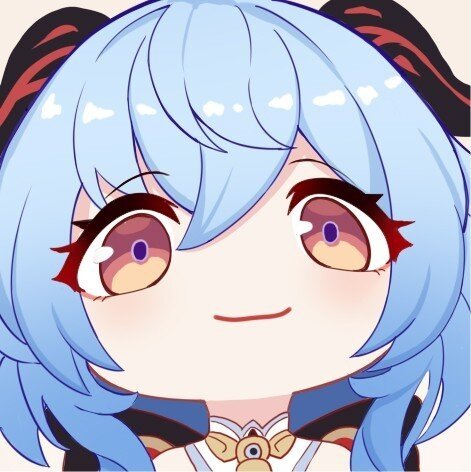 genshin impact ganyu chibi cryo eyes chevre liyue