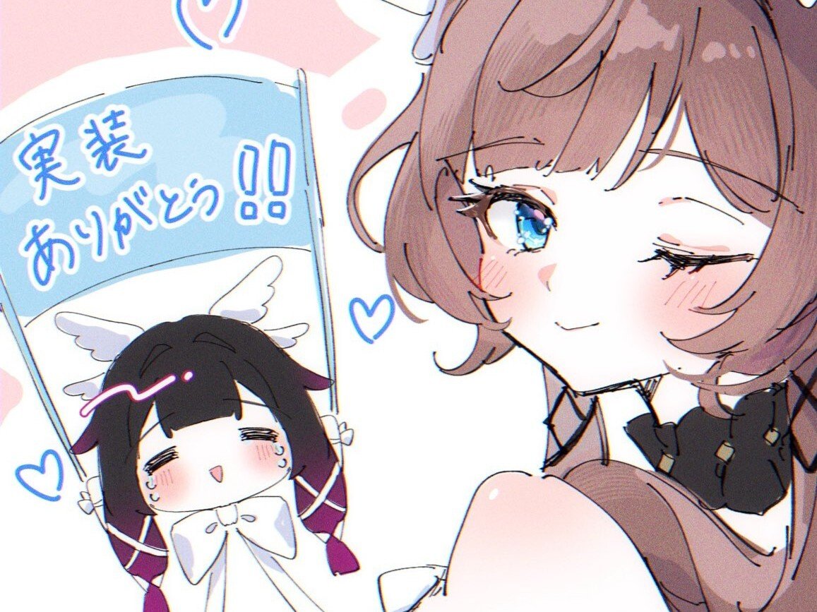 genshin impact sandbina sandrone bina columbina ship cute wink