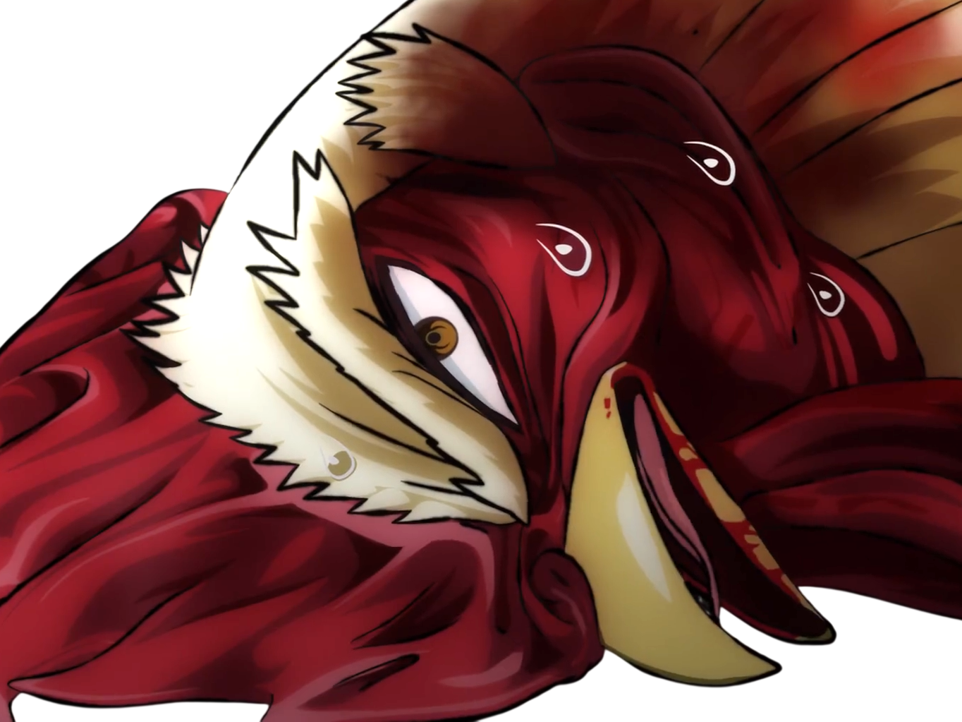 Sticker niwatori fighter rooster coq de baston keiji par Hapi_meal