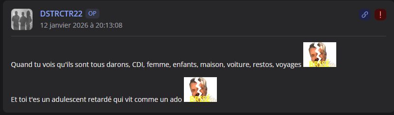 giuseppe stopcensure dechet detruit puceau rsa finito realite redpill brise brisure