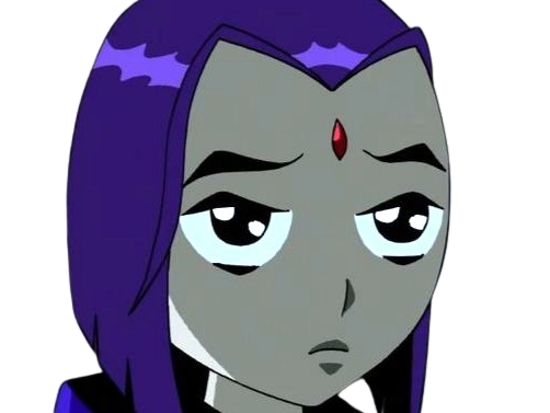 Sticker raven teen titans violet pourpre dc comics demi demone trichoporphyree indigo par PubliusOvidius