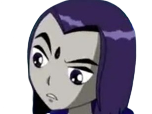 Sticker raven teen titans violet pourpre dc comics demi demone trichoporphyree indigo par PubliusOvidius