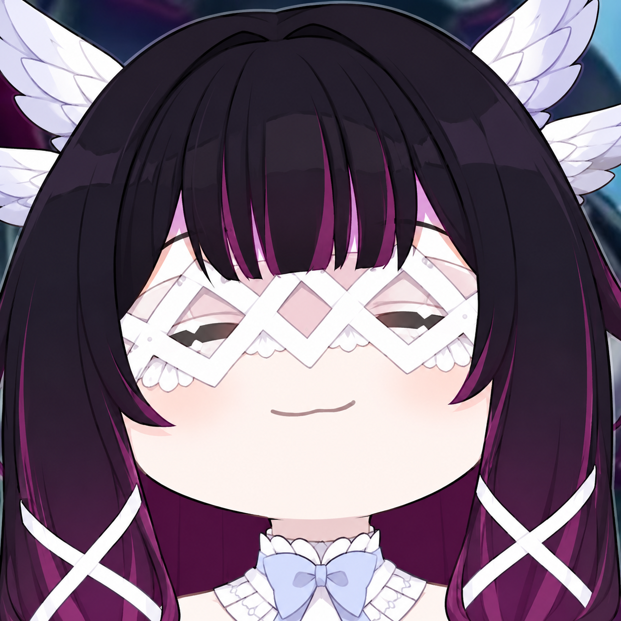 columbina colombina chibi goofy derp masque genshin impact fatui moon