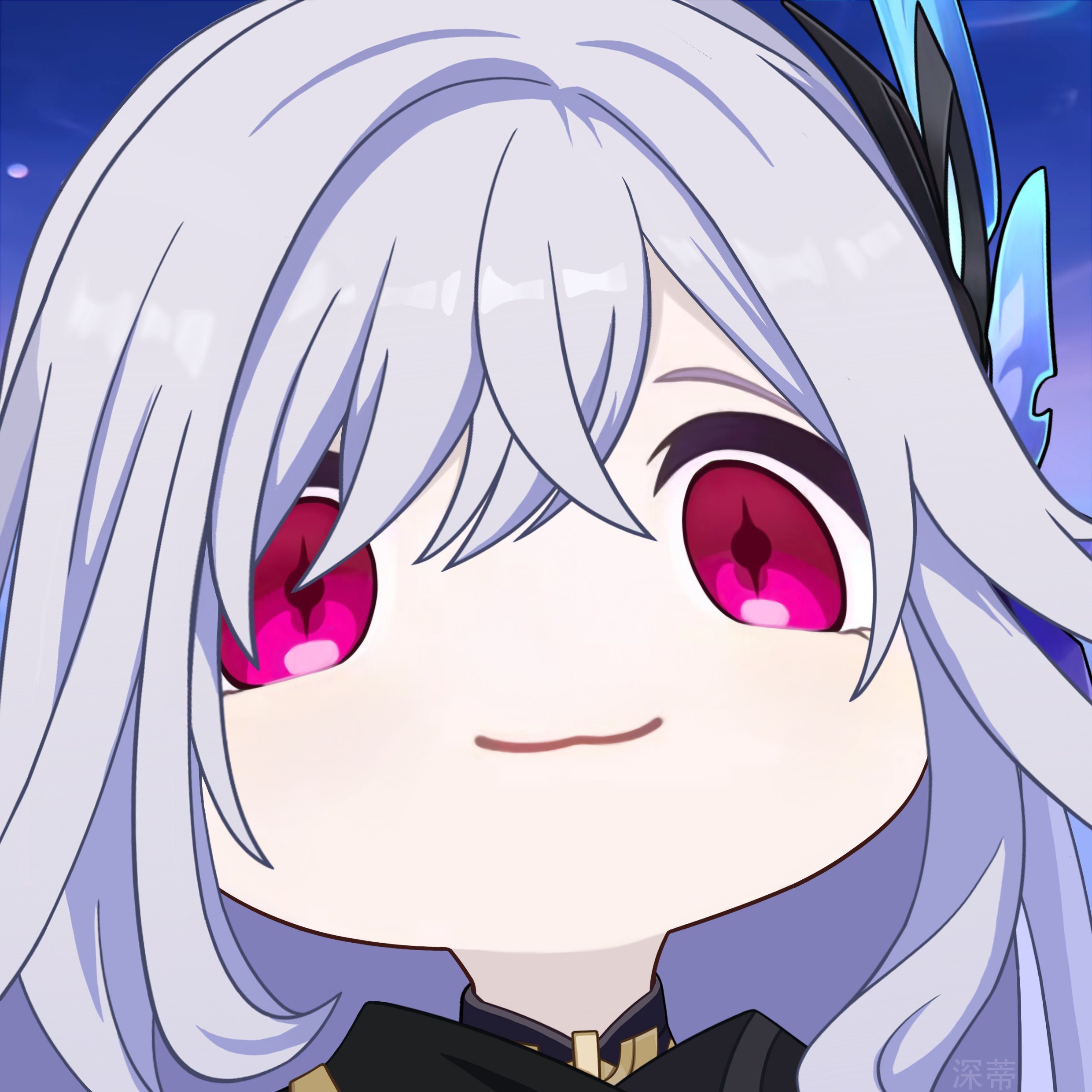 genshin impact abysse skirk cryo chibi goofy