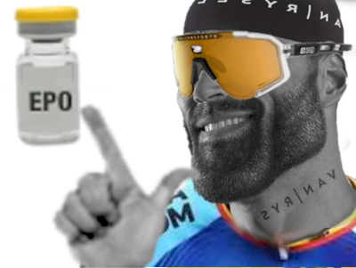 cyclisme van rysel decathlon equipe ag2r dopage propre chad epo docteur sport gigachad lunettes