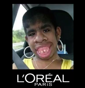 loreal oreal parfum abomination gencives pongide lol tamerelapute