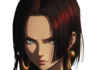 boa-hancock-one-piece-cheveux-noir-yeux-bleu-boucles-oreillle-serpent-fic-bloop