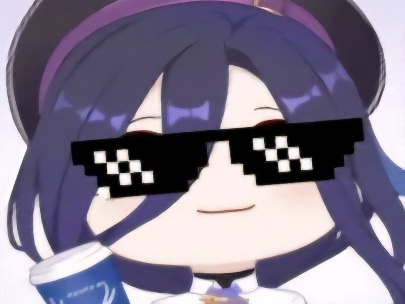 clorinde clorincee lunettes cool chibi soda genshin impact fontaine