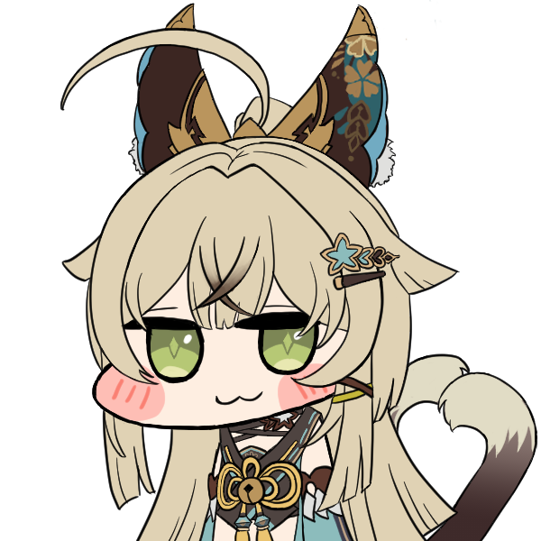 kirara genshin impact dendro chat chibi 3