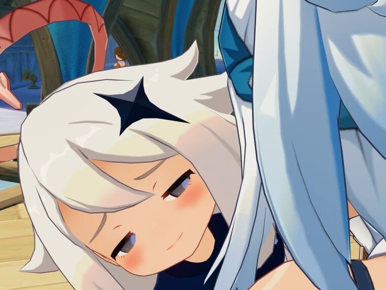 genshin impact paimon meilleure amie rouge perv mualani