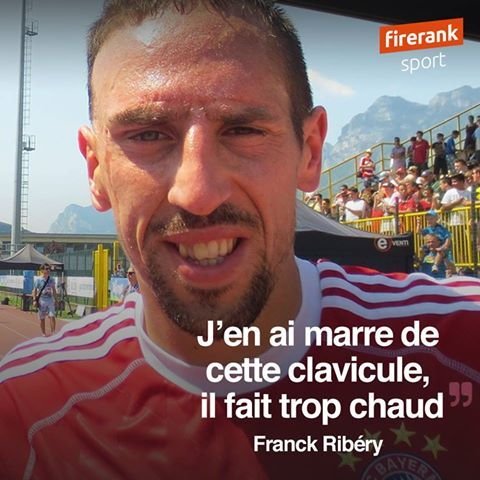 ribery frank franck debile abruti mongole mongol idiot fdp canicule chaud soleil