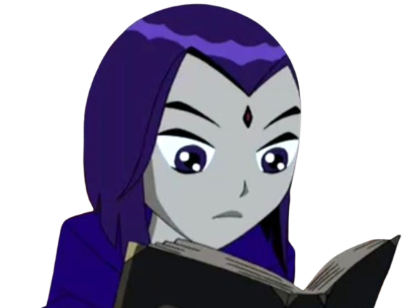 raven teen titans violet pourpre dc comics demi demone trichoporphyree indigo livre