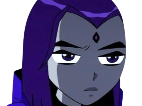 Sticker raven teen titans violet pourpre dc comics demi demone trichoporphyree indigo par PubliusOvidius