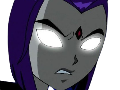 Sticker raven teen titans violet pourpre dc comics demi demone trichoporphyree indigo par PubliusOvidius