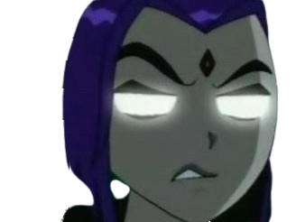 Sticker raven teen titans violet pourpre dc comics demi demone trichoporphyree indigo par PubliusOvidius