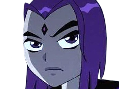 Sticker raven teen titans violet pourpre dc comics demi demone trichoporphyree indigo par PubliusOvidius