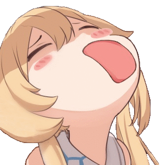 genshin impact lumine langue chibi gif