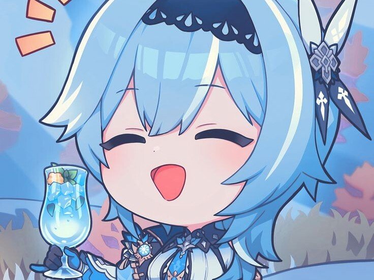 genshin impact eula boisson chibi cute hd cryo mondstadt