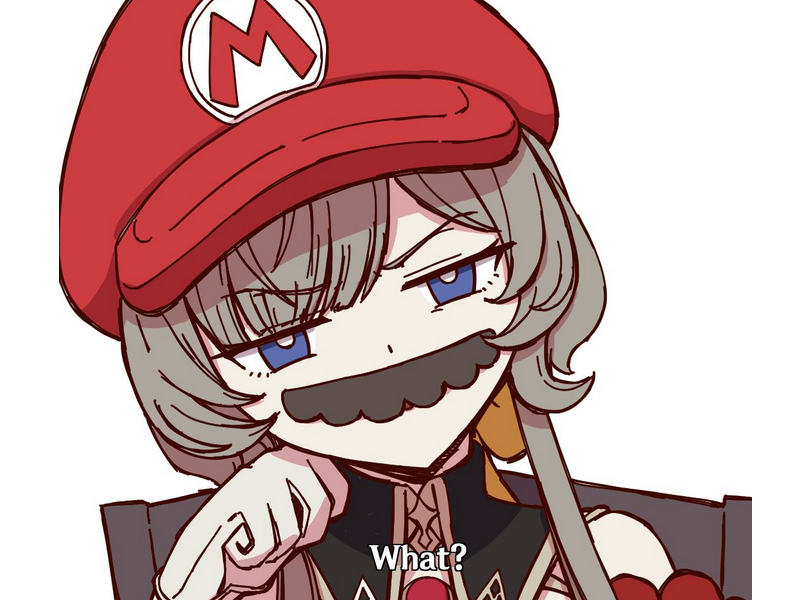genshin impact sandrone fatui mario bros moustache
