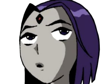 Sticker raven teen titans violet pourpre dc comics demi demone trichoporphyree indigo par PubliusOvidius