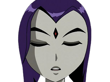 Sticker raven teen titans violet pourpre dc comics demi demone trichoporphyree indigo par PubliusOvidius