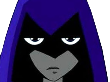 raven teen titans violet pourpre dc comics demi demone trichoporphyree indigo capuche