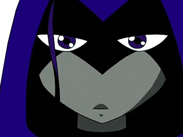 raven teen titans violet pourpre dc comics demi demone trichoporphyree indigo capuche