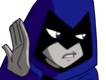 raven teen titans violet pourpre dc comics demi demone trichoporphyree indigo capuche