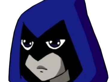 raven teen titans violet pourpre dc comics demi demone trichoporphyree indigo capuche