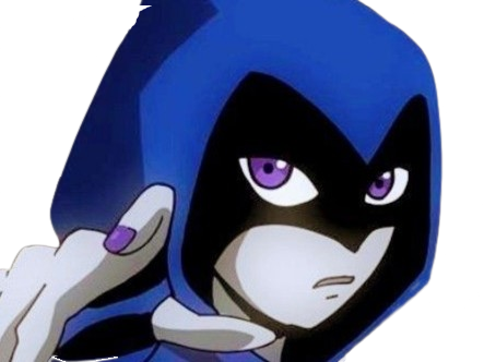 raven teen titans violet pourpre dc comics demi demone trichoporphyree indigo capuche