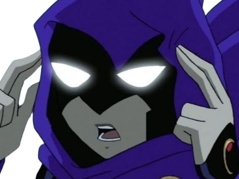 raven teen titans violet pourpre dc comics demi demone trichoporphyree indigo capuche