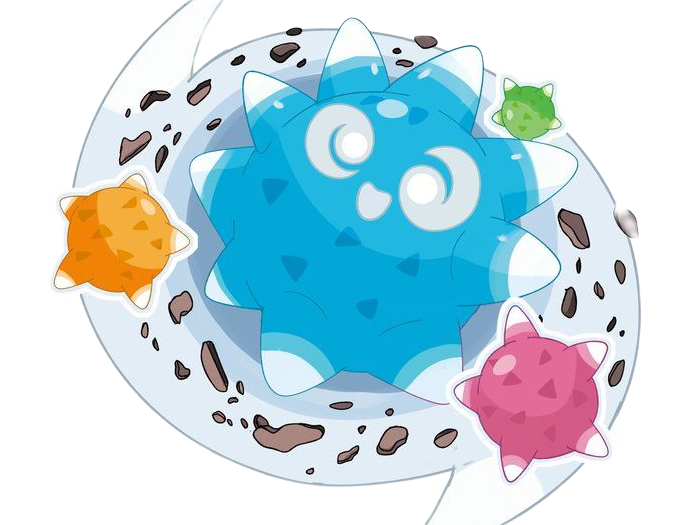 mega mega-meteno meteno minior pokemon pkm jeu anime type roche vol 7g alola meteore fakemon