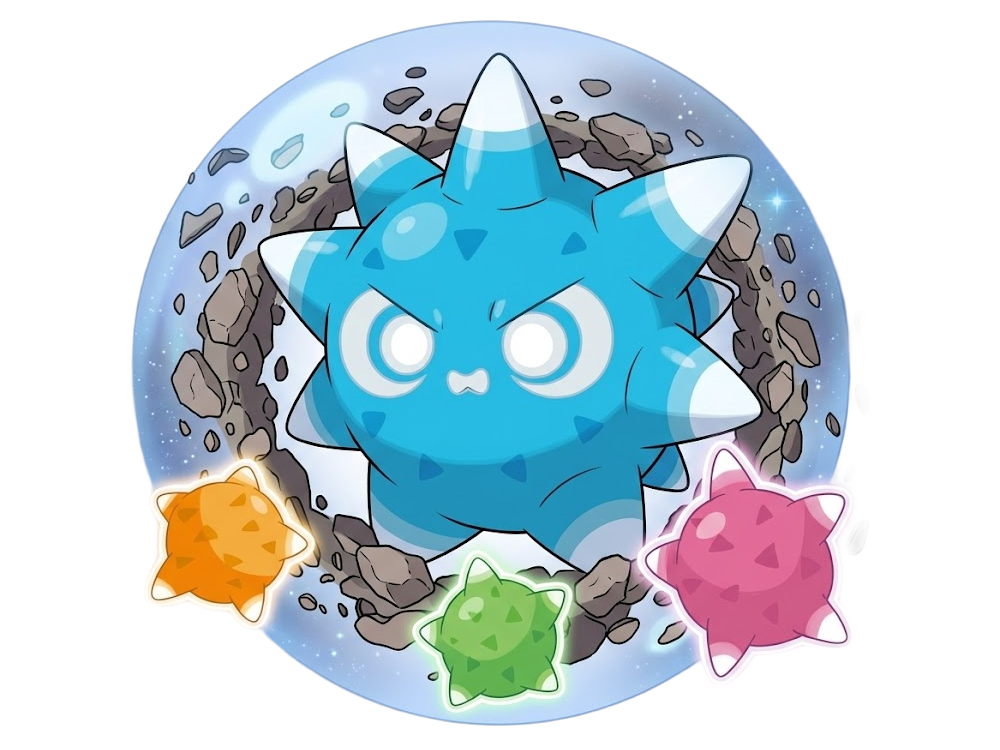 mega mega-meteno meteno minior pokemon pkm jeu anime type roche vol 7g alola meteore fakemon