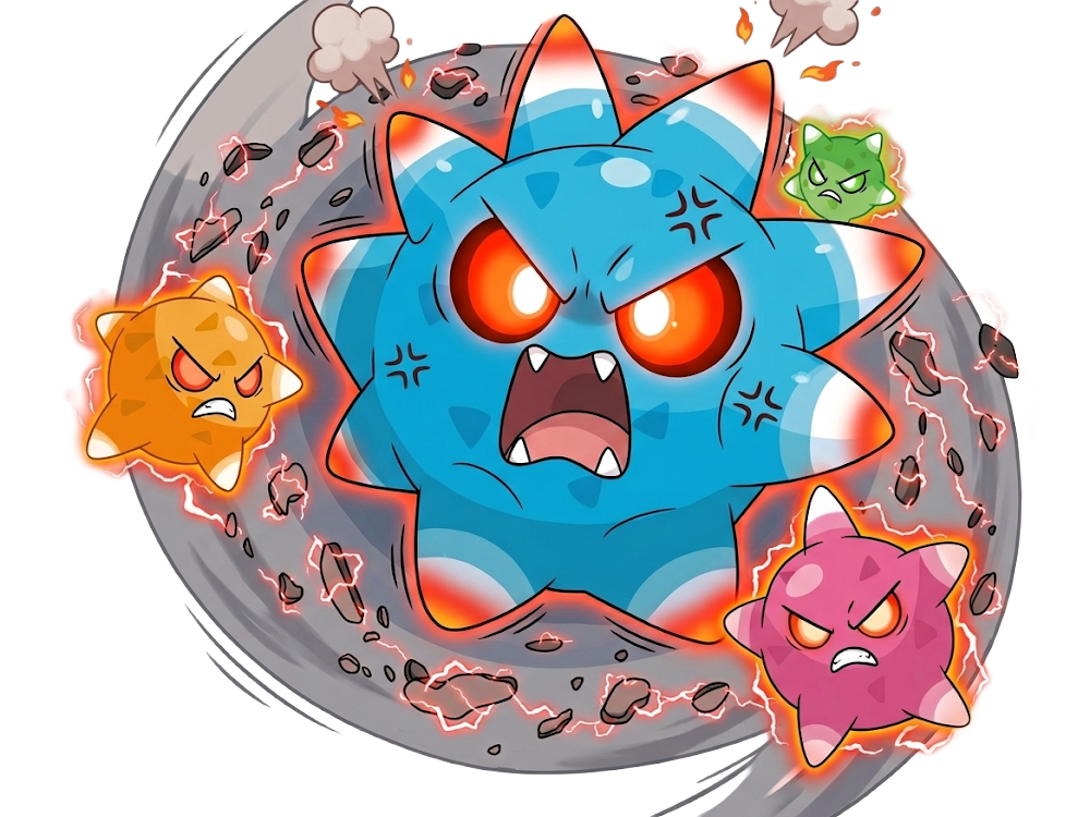 mega mega-meteno meteno minior pokemon pkm jeu anime type roche vol 7g alola meteore fakemon