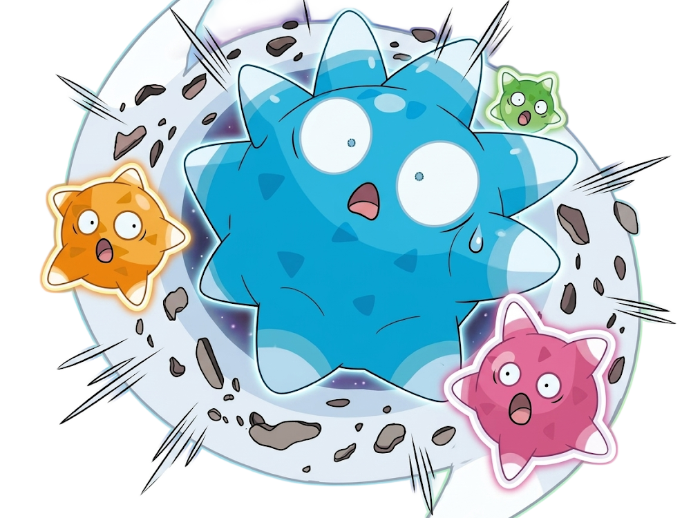 mega mega-meteno meteno minior pokemon pkm jeu anime type roche vol 7g alola meteore fakemon