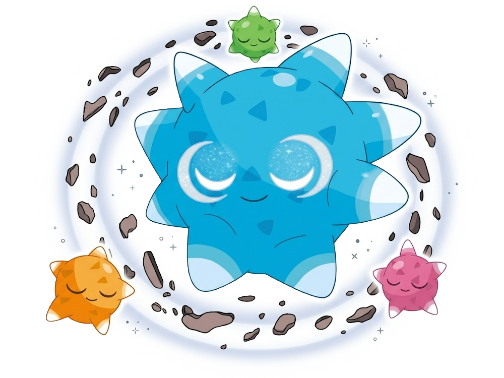 mega mega-meteno meteno minior pokemon pkm jeu anime type roche vol 7g alola meteore fakemon