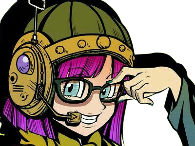 lucca rukka ashtear chrono trigger femme jeu lunettes cheveux-violets yeux-bleus
